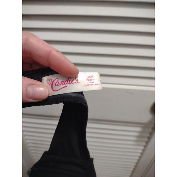 CANDIE'S Size 36B Nylon Spandex Black multiway Wired Push Up Padding Bra - Picture 10 of 11